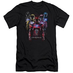 Power Rangers - Mens Team Of Rangers Premium Slim Fit T-Shirt