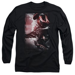 Power Rangers - Mens Red Zord Poster Long Sleeve T-Shirt