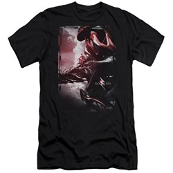 Power Rangers - Mens Red Zord Poster Premium Slim Fit T-Shirt