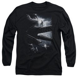 Power Rangers - Mens Black Zord Poster Long Sleeve T-Shirt