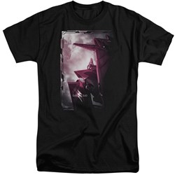 Power Rangers - Mens Pink Zord Poster Tall T-Shirt