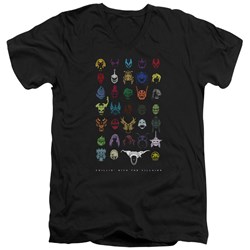 Power Rangers - Mens Villians V-Neck T-Shirt