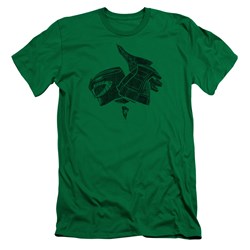 Power Rangers - Mens Green Slim Fit T-Shirt