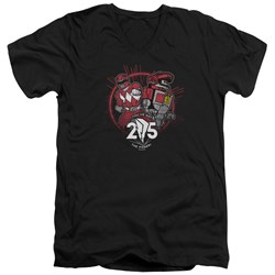 Power Rangers - Mens Red 25 V-Neck T-Shirt