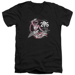 Power Rangers - Mens Pink 25 V-Neck T-Shirt