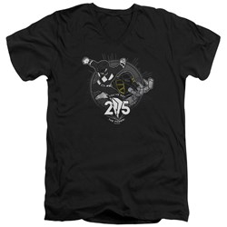 Power Rangers - Mens Black 25 V-Neck T-Shirt