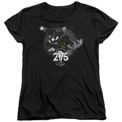 Power Rangers - Womens Black 25 T-Shirt