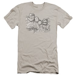 Popeye - Mens Pop Rushmore Premium Slim Fit T-Shirt