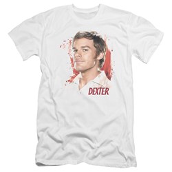Dexter - Mens Blood Splatter Premium Slim Fit T-Shirt