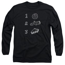 Twin Peaks - Mens Pie Log Donut Long Sleeve T-Shirt