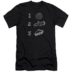 Twin Peaks - Mens Pie Log Donut Premium Slim Fit T-Shirt