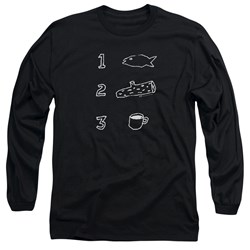 Twin Peaks - Mens Coffee Log Fish Long Sleeve T-Shirt