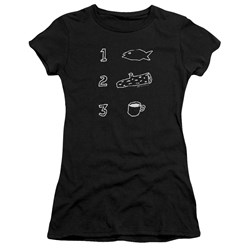 Twin Peaks - Juniors Coffee Log Fish T-Shirt