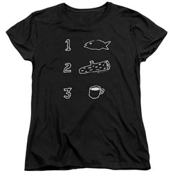 Twin Peaks - Womens Coffee Log Fish T-Shirt