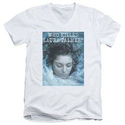 Twin Peaks - Mens Who Killed Laura V-Neck T-Shirt