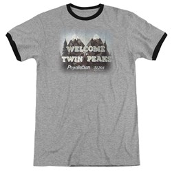 Twin Peaks - Mens Welcome To Ringer T-Shirt