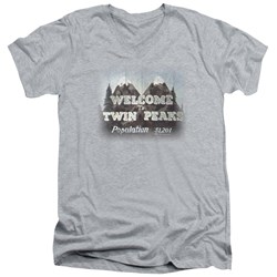 Twin Peaks - Mens Welcome To V-Neck T-Shirt