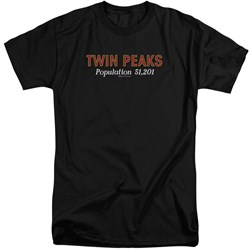 Twin Peaks - Mens Population Tall T-Shirt