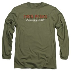 Twin Peaks - Mens Population Long Sleeve T-Shirt
