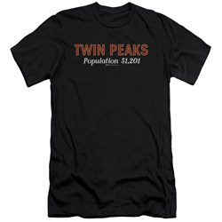 Twin Peaks - Mens Population Premium Slim Fit T-Shirt