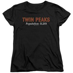 Twin Peaks - Womens Population T-Shirt