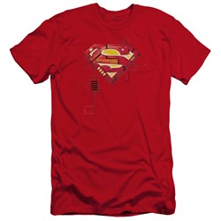 Superman - Mens Super Mech Shield Premium Slim Fit T-Shirt