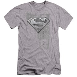Superman - Mens Riveted Metal Premium Slim Fit T-Shirt