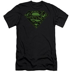 Superman - Mens Circuits Shield Premium Slim Fit T-Shirt