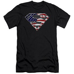 Superman - Mens All American Shield Premium Slim Fit T-Shirt