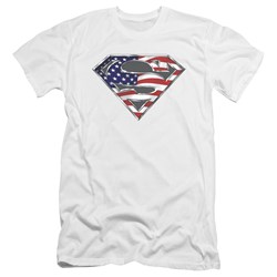 Superman - Mens All American Shield Premium Slim Fit T-Shirt