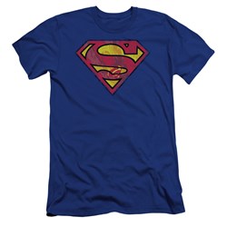 Superman - Mens Action Shield Premium Slim Fit T-Shirt