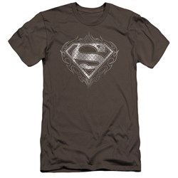 Superman - Mens Tribal Steel Logo Premium Slim Fit T-Shirt