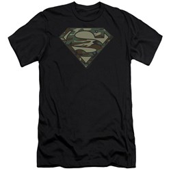 Superman - Mens Camo Logo Premium Slim Fit T-Shirt