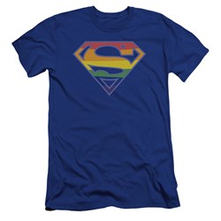 Superman - Mens Prismatic Shield Premium Slim Fit T-Shirt