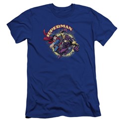 Superman - Mens Superman Vs Mongol Premium Slim Fit T-Shirt