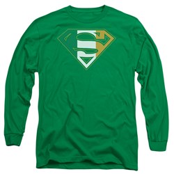 Superman - Mens Irish Shield Long Sleeve T-Shirt