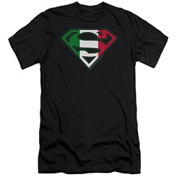 Superman - Mens Italian Shield Premium Slim Fit T-Shirt