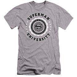 Superman - Mens Superman University Premium Slim Fit T-Shirt