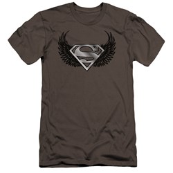 Superman - Mens Dirty Wings Premium Slim Fit T-Shirt