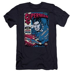 Superman - Mens Action Packed Premium Slim Fit T-Shirt