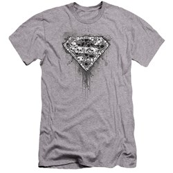 Superman - Mens Many Super Skulls Premium Slim Fit T-Shirt
