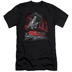 Superman - Mens Man Of Steel Premium Slim Fit T-Shirt