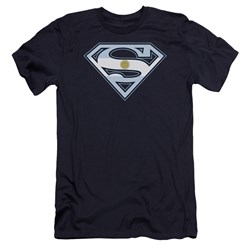Superman - Mens Argentinian Shield Premium Slim Fit T-Shirt