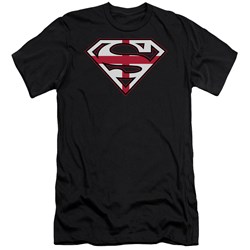 Superman - Mens English Shield Premium Slim Fit T-Shirt