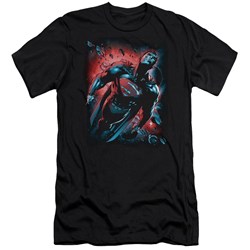 Superman - Mens Red Sun Premium Slim Fit T-Shirt