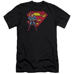 Superman - Mens Superman & Logo Premium Slim Fit T-Shirt