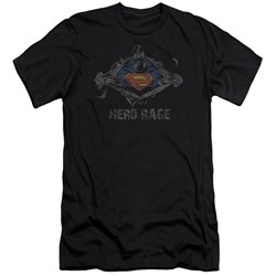 Superman - Mens Nerd Rage Premium Slim Fit T-Shirt