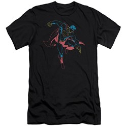 Superman - Mens Neon Superman Premium Slim Fit T-Shirt
