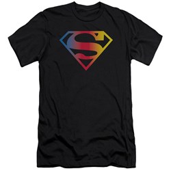 Superman - Mens Gradient Superman Logo Premium Slim Fit T-Shirt