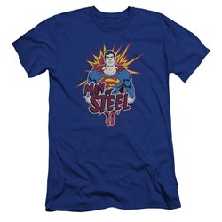 Superman - Mens Steel Pop Premium Slim Fit T-Shirt